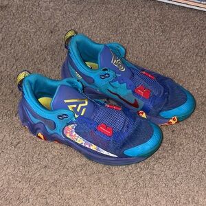 Nike Kids Blue and Red Sneakers size 5Y without laces